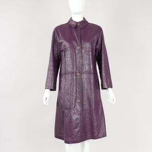 Vntg BONNIE CASHIN SILLS Leather Car Coat Sz M/L